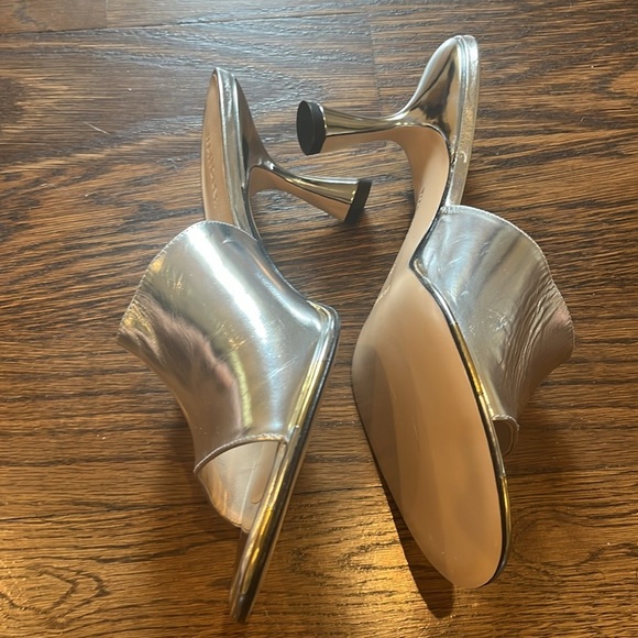 Wandler new 38 Silver Mules Modern Minimalist Design - Picture 3 of 5